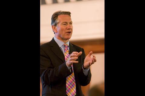 Michael Portillo speaking at the Business Leaders' Forum